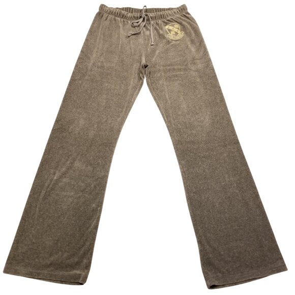 VINTAGE Juicy Couture Velour Grey Trackpants Sweats XXLarge Y2K Bum/Butt Logo - Picture 2 of 12